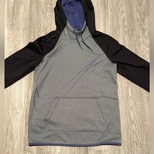 Nike hoodie gray black purple